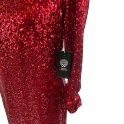 NWT Vince Camuto Red Sequin Dress Party Cocktail Event Holiday Size 10 - Image 5