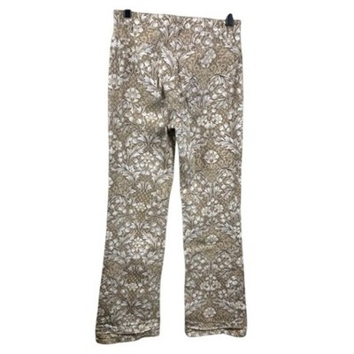 Escada Sport Women's Size 36 Trousers Pants Beige Floral Print - Image 2