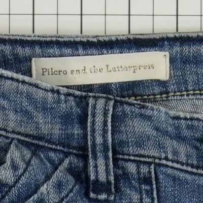 Pilcro Letterpress Anthropologie Jeans Women's Size 25 Med Wash Folio Carpenter - Image 4