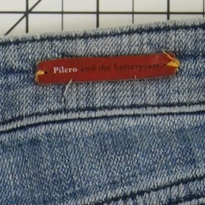 Pilcro Letterpress Anthropologie Jeans Women's Size 25 Blue Folio Patch Pocket - Image 6