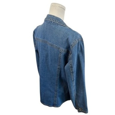 Y2K Department of Peace Vintage Denim Jacket Studded Embellished Jean Size XL - Image 2