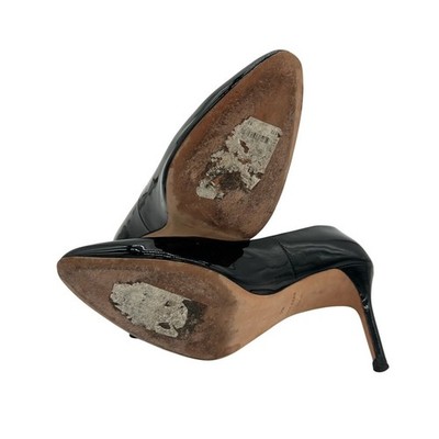 Cole Haan Black Patent Leather Pumps Pointed Toe Heels Classic Size 9B - Image 3