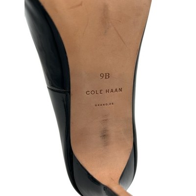 Cole Haan Black Patent Leather Pumps Pointed Toe Heels Classic Size 9B - Image 4