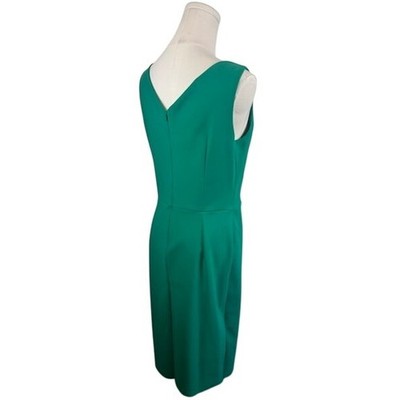 Alex Evenings Emerald Green Scuba Dress Cocktail Party Crystal Size 10P Petite - Image 4