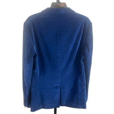 Armani Exchange Men's Size Small Royal Blue Velvet Sport Coat Blazer Jacket - Image 2