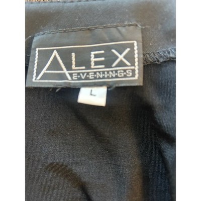 Alex Evenings Paisley Cami & Jacket Set Black Taupe Formal Party Size Large - Image 6