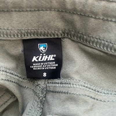 Kuhl Shorts Women's Size 8 Olive Green Outdoor Hiking Walking Performance - Image 3