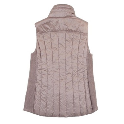 Calvin Klein Performance Down Puffer Vest Women Size Large Pink Metallic Quilted - Image 3