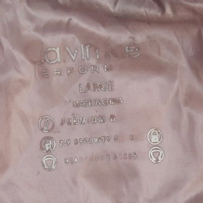 Calvin Klein Performance Down Puffer Vest Women Size Large Pink Metallic Quilted - Image 5