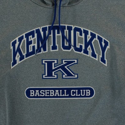 Sport-Tek University of Kentucky Baseball Club Mens Size XL Gray Pullover Hoodie - Image 4