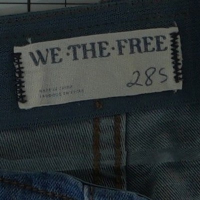 We The Free People Jeans Women's Size 28 Blue High Rise Pull On Flare - Image 3