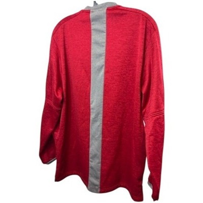 Adidas NC State Wolfpack Red Baseball Pullover Jersey Sweatshirt Mens Size Large - Image 2