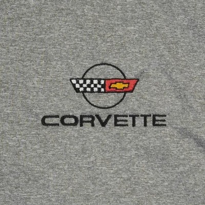 Sport Tek Corvette Polo Shirt Top Men's Size 3XL Gray Black Corvette Performance - Image 3