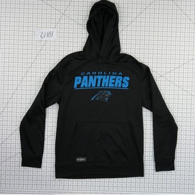 New Era Carolina Panthers Men's Size Medium Black Pullover Hoodie Sweatshirt - Image 7