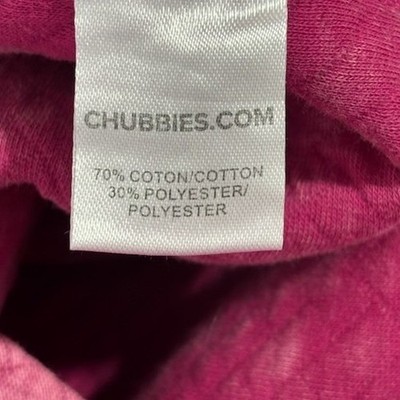 New Chubbies Men's Size XXL Pink Quilted Distressed 1/4 Zip Fleece Pullover - Image 6