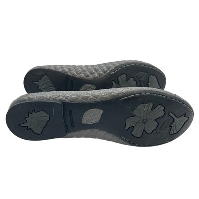 Born Shoes Women's Size 9/40.5 Quilted Dark Gray Ballet Flats Round Toe Slip-On - Image 4