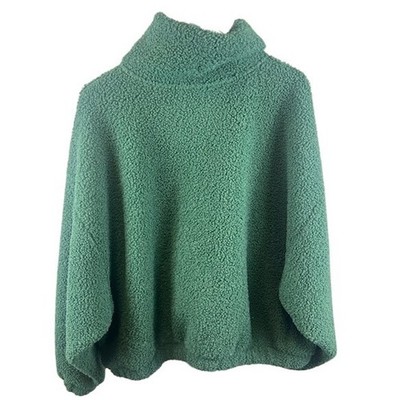 Universal Thread Women's Green Sherpa Pullover Hoodie Sweatshirt Size XL Cosy - Image 2