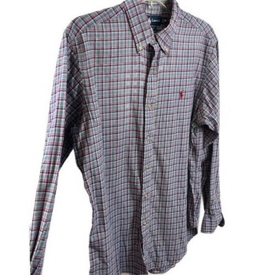 Ralph Lauren Men's Size Medium Plaid Classic Fit Flannel Button Down Shirt - Image 2