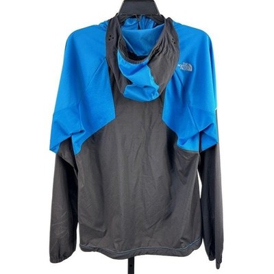 The North Face Flight Series Men's Size Medium Blue Black Hooded Athletic Jacket - Image 2