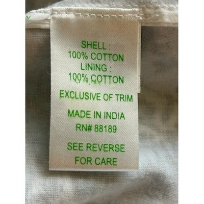 Lilly Pulitzer Tunic Top Crochet Trim Blue White Paisley Print Size Small - Image 7