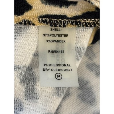 Calvin Klein Leopard Print Belted Cap Sleeve Sheath Midi Dress Plus Size 20W - Image 5