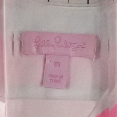 New Lilly Pulitzer Danna Dress Women's Size XS Sparkle Pink Stripe Swiss-Dot - Image 4