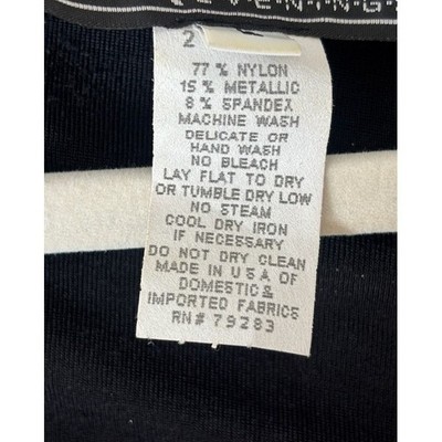 Alex Evenings Open Knit Jacket Cardigan Women's Size Large Black Silver Shimmer - Image 4