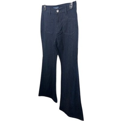 ModCloth Women's Dark Wash Flare Leg Jeans Front Pocket Denim Size 6 - Image 2