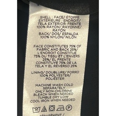 Y2K LOFT Velvet Multi Floral Flutter Navy Blue Sleeve Dress Women's Size 4 - Image 4