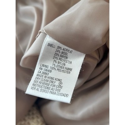 Tahari Arthur S. Levine Tweed Blazer Beige Brown Button Front Jacket Size 16 - Image 5