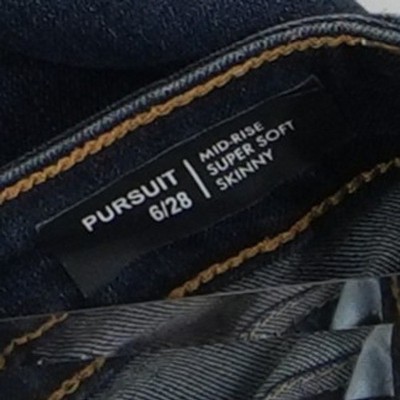 Buffalo David Bitton Jeans Women's 6/28 Dark Indigo Mid Rise Soft Skinny Pursuit - Image 5