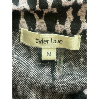 Tyler Boe Kim Cowl Thistle Animal Print Dress 3/4 Sleeve Dress Size Medium - Image 4