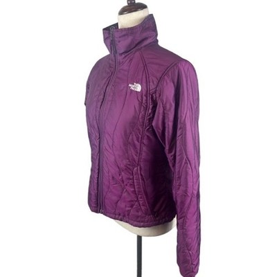The North Face Purple Quilted Insulated Full Zip Coat Jacket Women's Small - Image 2