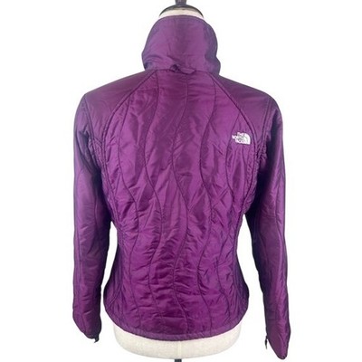 The North Face Purple Quilted Insulated Full Zip Coat Jacket Women's Small - Image 3