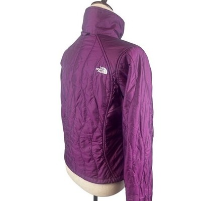The North Face Purple Quilted Insulated Full Zip Coat Jacket Women's Small - Image 5