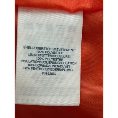 Lands' End Women's Orange Down Puffer Vest Warm Insulated Size 1X - Image 4