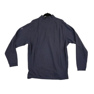 Peter Millar Quarter Zip Top Sweater Men's Size XL Navy Blue Cotton Modal - Image 2