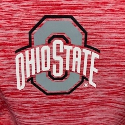 Ohio State Buckeyes Men's Size Large Scarlet Gray Quarter Zip Pullover Shirt - Image 3