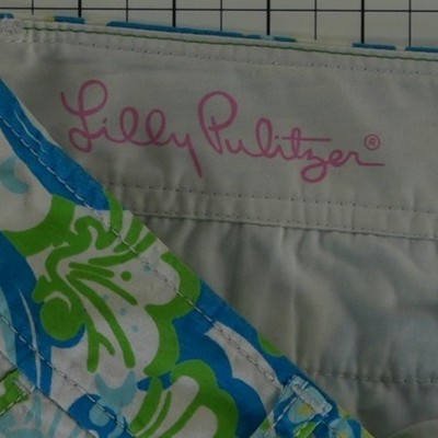 Lilly Pulitzer Shorts Women's Size 2 Blue Green Tropical Floral Callahan - Image 4