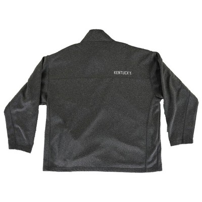 Knights Apparel Kentucky Wildcats Men's Size 2XL Charcoal Fleece Full Zip Jacket - Image 3