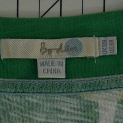 Boden Dress Women's Size 6R 6 R Green Geometric Circle Cotton Shift Dress - Image 4