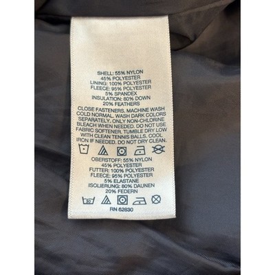 Lands' End Women's Size Small Down Vest Gunmetal Gray Puffer Full Zip - Image 5