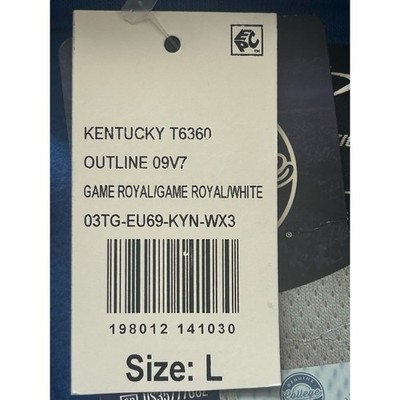 New NCAA Athletic Kentucky Wildcats UK Hoodie Sweatshirt Mens Size Large - Image 4