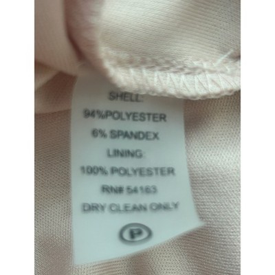 Calvin Klein Blush Pink Sheath Dress Keyhole 3/4 Sleeve Career Cocktail Size 4 - Image 4