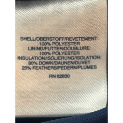 Lands' End Womens Puffer Down Vest Polka Dot Blue Quilted Size M/T 10-12 Medium - Image 5