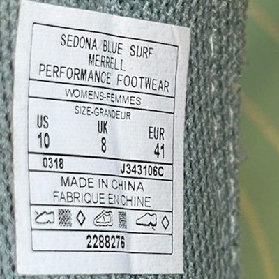 Merrell Sedona Blue Surf Gray Aqua Sandals Women's Size 10 - Image 6