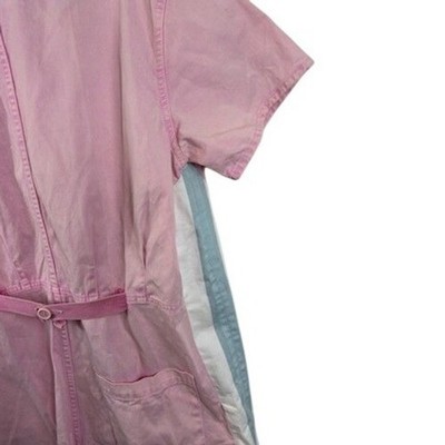 PISTOLA Shorts Romper Women's Size Large Pink Wash Short Sleeve Utility Jumpsuit - Image 5