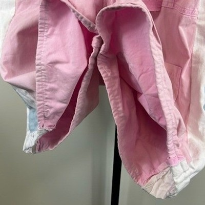 PISTOLA Shorts Romper Women's Size Large Pink Wash Short Sleeve Utility Jumpsuit - Image 6