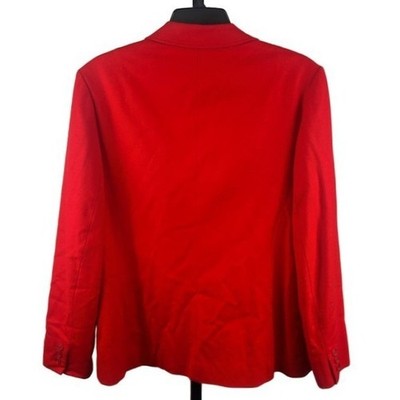 Pendleton Blazer Women's Wool Red Vintage Made in USA Office Coat Jacket Size 10 - Image 2