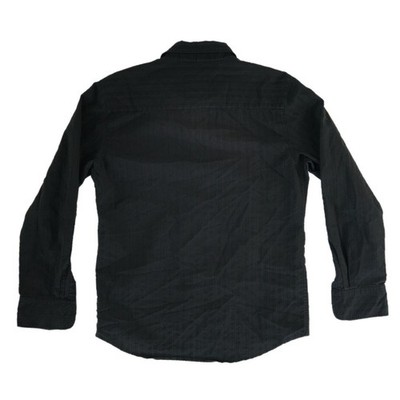 BKE Shirt Men's Size Large Black Textured Stripe Long-Sleeve Button - Image 2